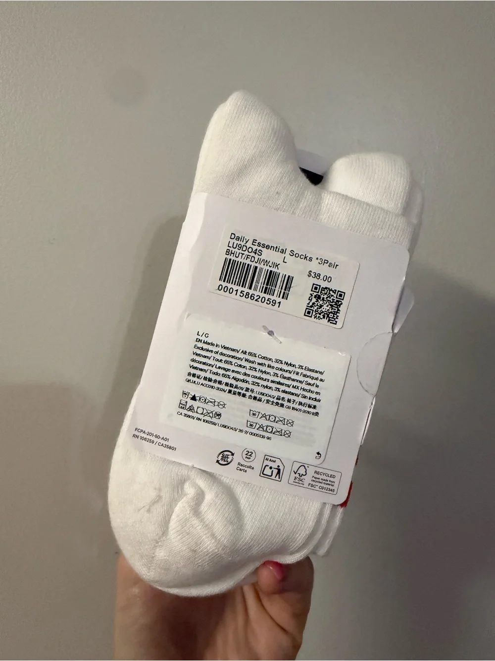 lululemon athletica Quarter-Length Athletic Socks – Royal Blue & White (3 Pack)